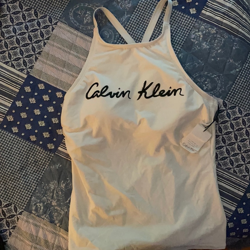 NWT Calvin Klein white suit
